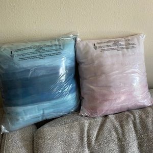 2 Society 6 throw pillows